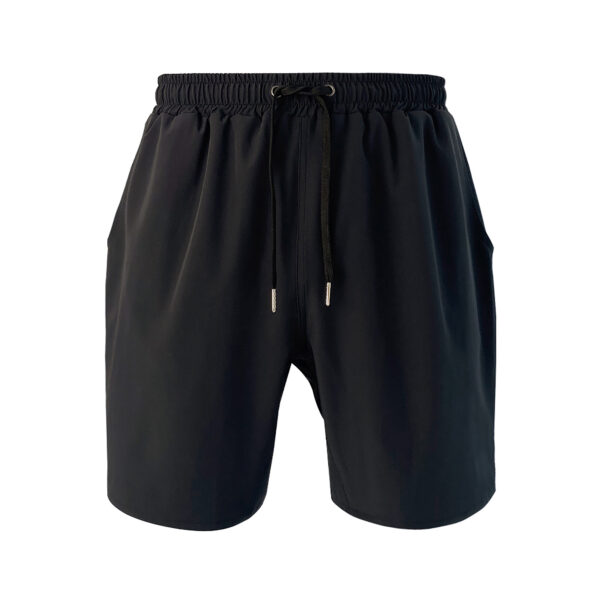 Black modern active lifestyle shorts